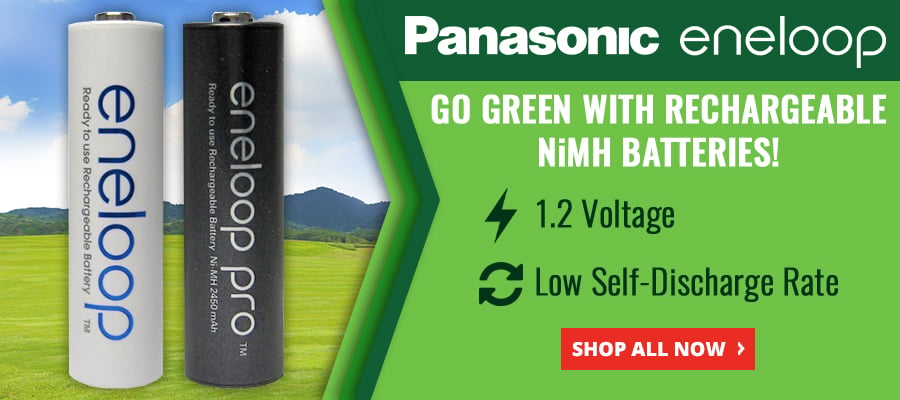 Go Green with Eneloop Rechargeable Batteries!