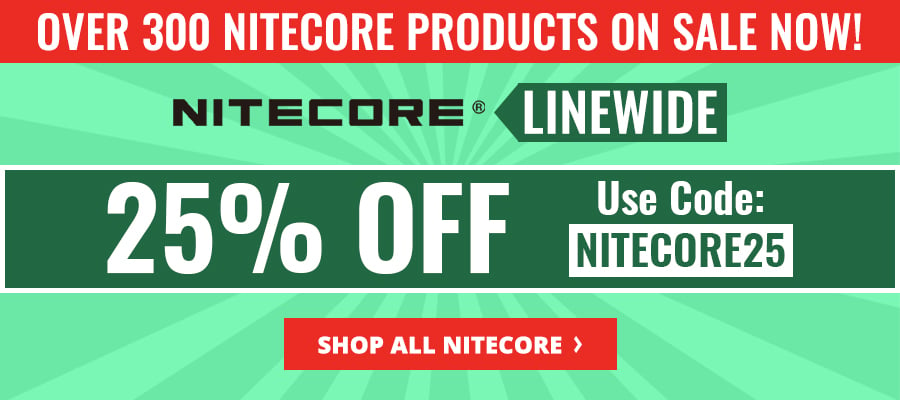 Get 25% Off Nitecore Linewide!